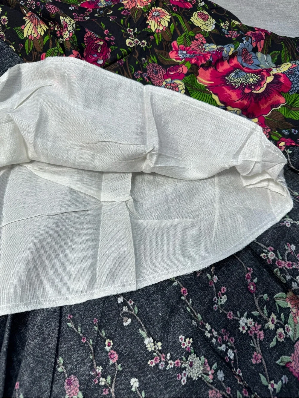 NWT New Boho Maxi Floral Rayon Skirt Size M